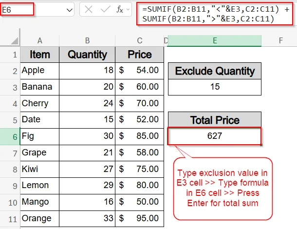 How to Sum If Greater Than and Less Than a Cell Value in Excel | Excel ...