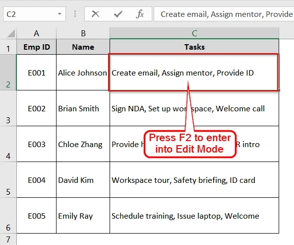 Applying Bullet Symbol (Alt+7) to Insert Multiple Bullet Points in Excel Cell