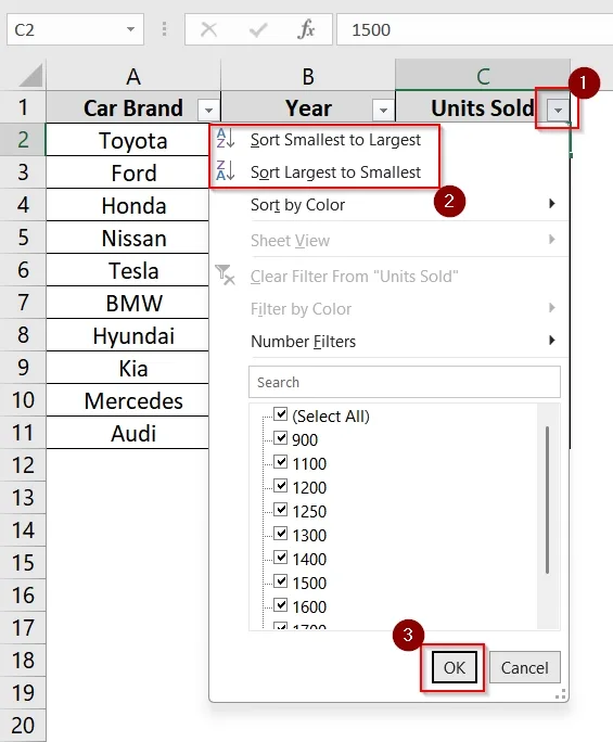Using Filter Toggles To Add a Sort Button