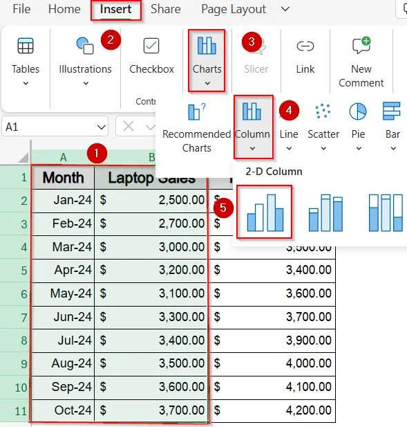 Manually Add the Second Series to a Single-Series Chart