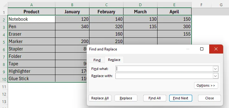 Checking Blank Cells with 0 Without Any Formula
