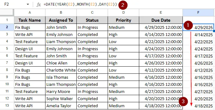 Using the Date Function 
