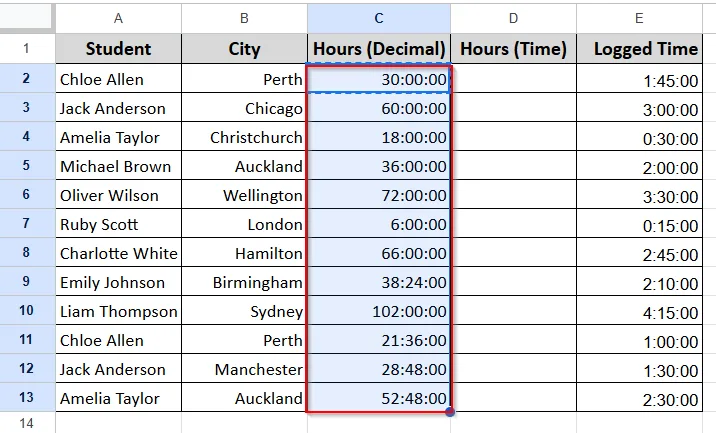 Conversion Between Decimal and Time