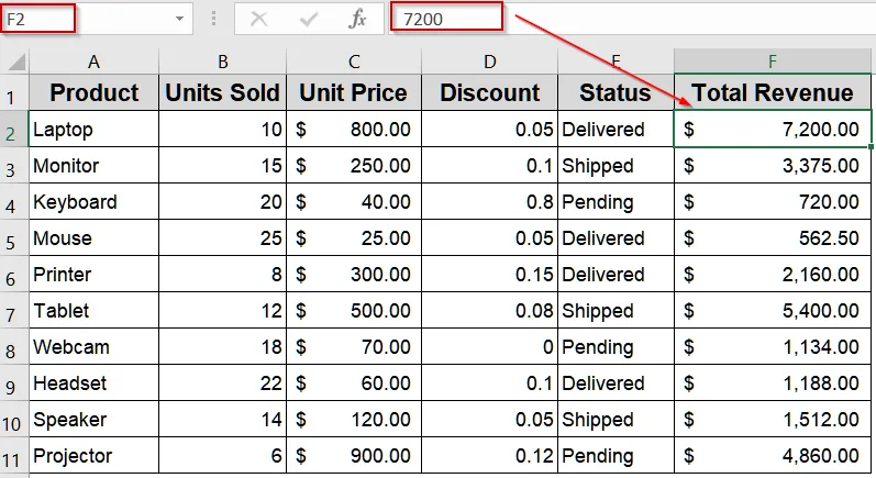 Lock Values Using Paste Special by Converting Formulas to Values