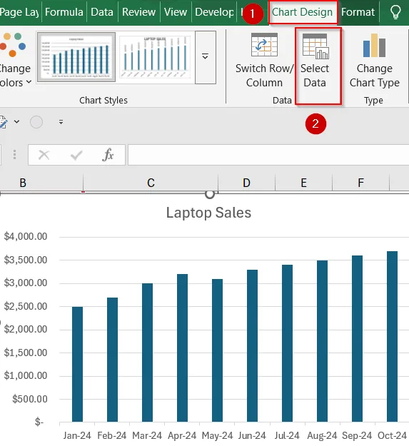 Manually Add the Second Series to a Single-Series Chart