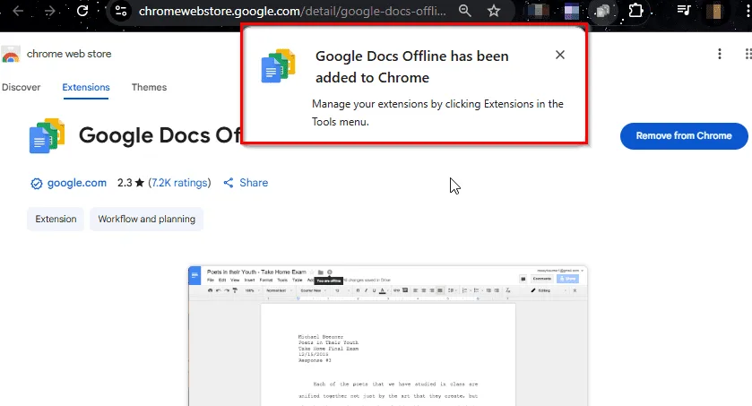 Installing Chrome Extension