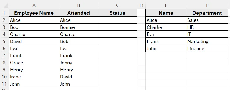 Use VLOOKUP to Compare and Return a Related Value