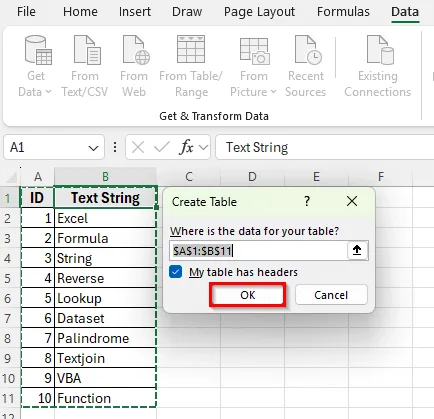 Using Power Query to Reverse a Text String