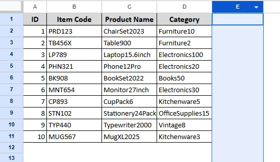 Using the Context Menu Options to Hide Unused Cells