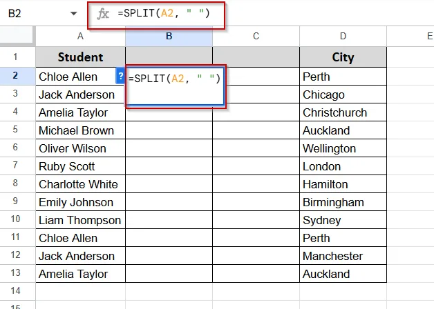 Use the SPLIT Function if You Want Dynamic Data Formatting