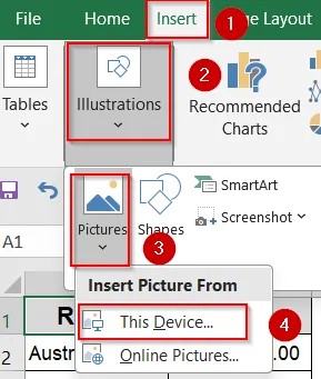 Create a Custom Visual Map Manually in Excel