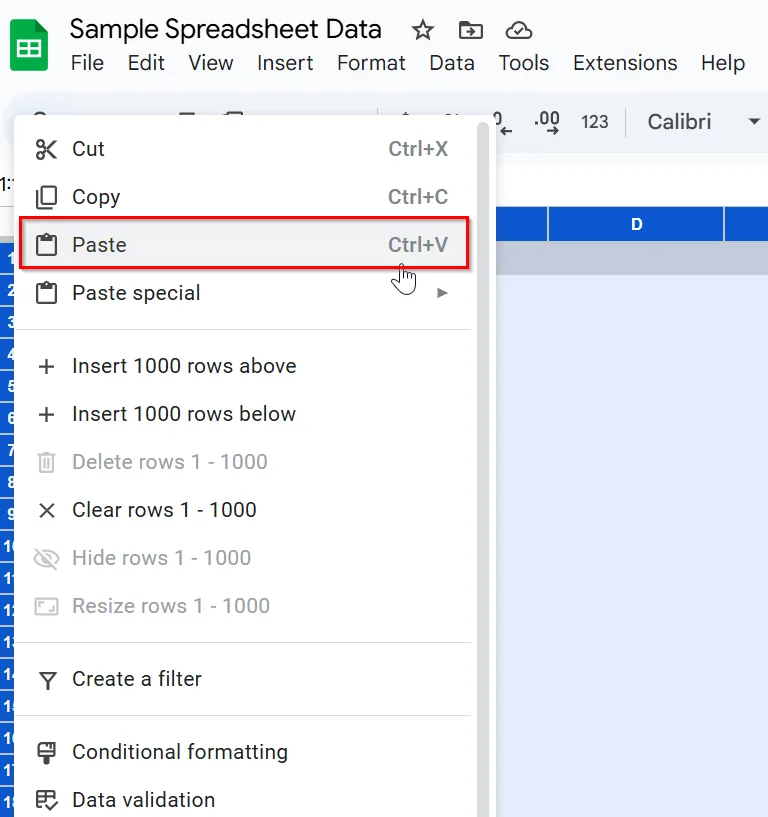 Import Excel into Google Sheets with the Copy-Paste Option
