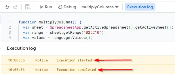 Applying Apps Script Code to Multiply Columns Automatically