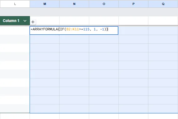 Add Win-Loss Sparklines to Track Performance Outcomes in Google Sheets