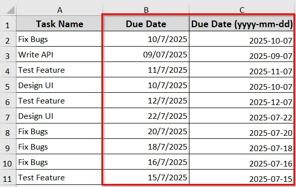 Format Date YYYYMMDD Using VBA Format Function