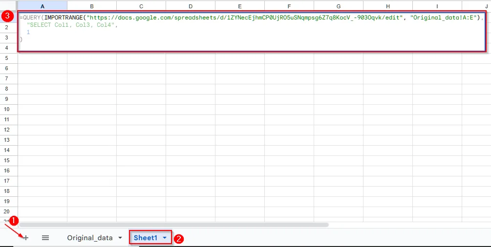 Hide Columns in Google Sheets from Certain Users Using the IMPORTRANGE Function-4