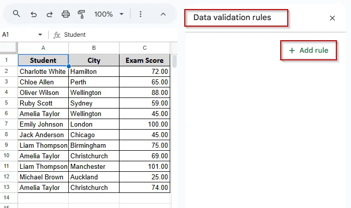 Duplicate Entry Validation