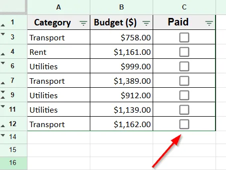 Hide Rows Based on Cell Value Using Google Apps Script