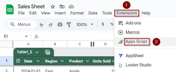 Implement Apps Script to Replace All Blank Cells with Zero (Advanced)