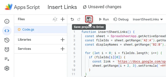 Automate Cross-File Linking with Apps Script