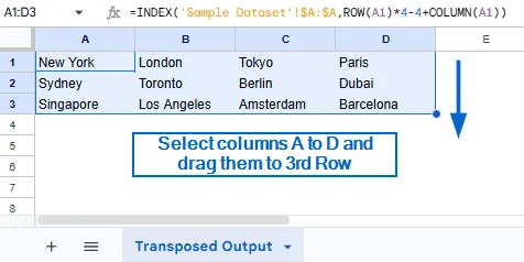Transpose Every N Rows to Columns