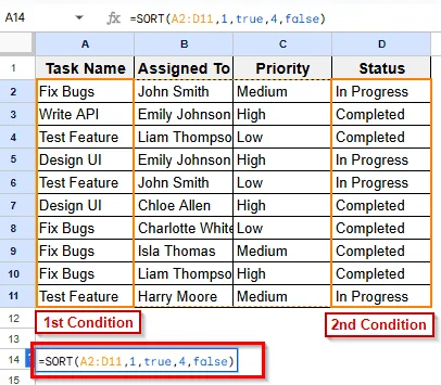 Sorting Multiple Columns with SORT Function