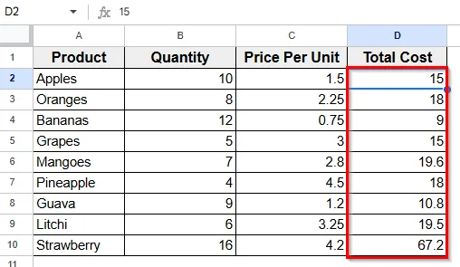 Applying Apps Script Code to Multiply Columns Automatically