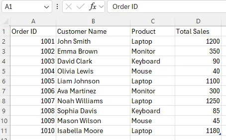 Remove Filters and Formatting to Return to a Range