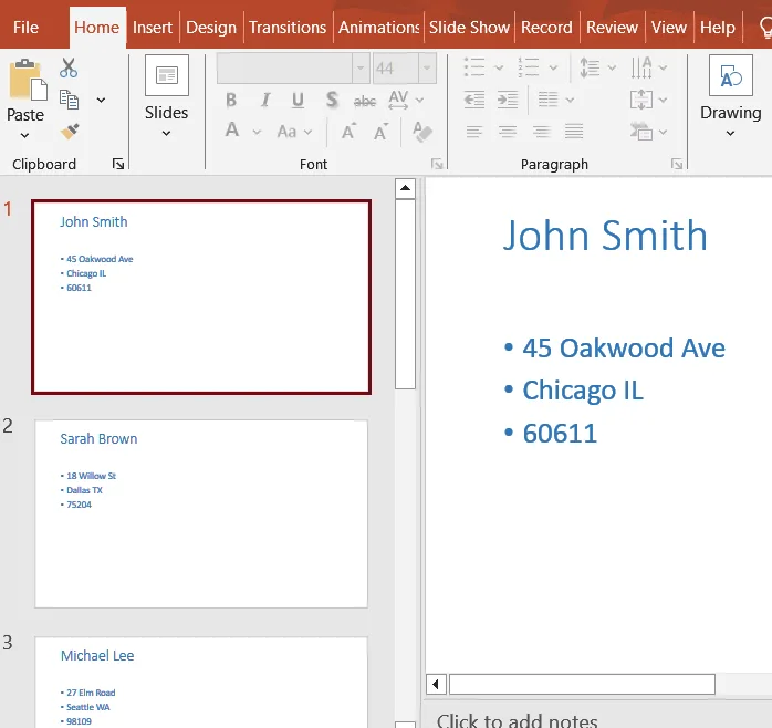 Steps to Merge Excel Data into PowerPoint Using Word