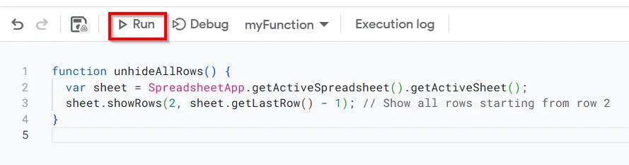Hide Rows Based on Cell Value Using Google Apps Script