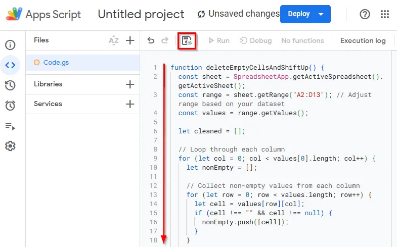 Using Google Apps Script