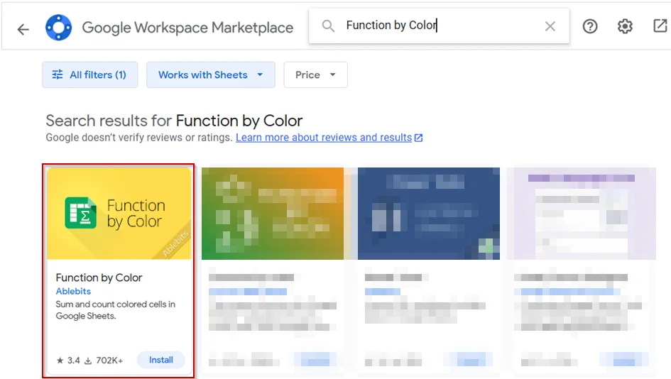 Use the "Function by Color" Add-on to Return Values Based on Cell Color