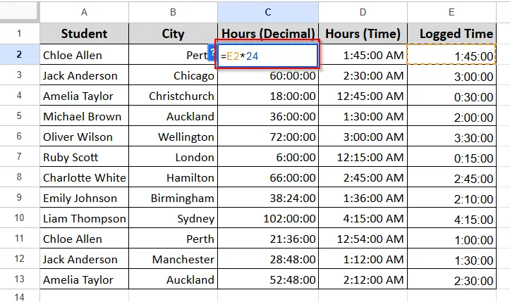 Conversion Between Decimal and Time