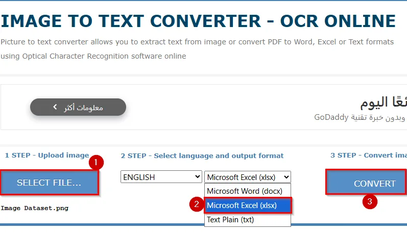 Convert Image to Table Using Online OCR Tools