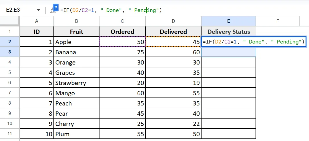 Show Conditional Output Based on Percentage in a Text Formula