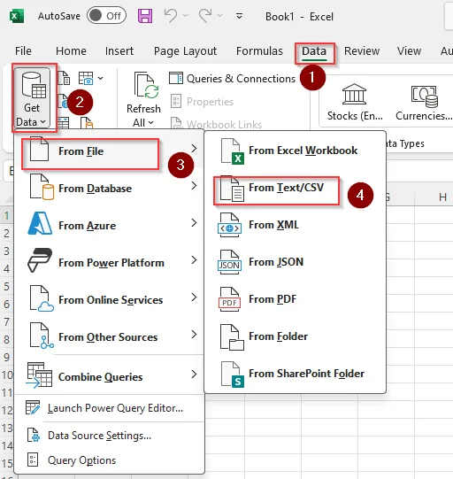 Format with the Power Query Feature