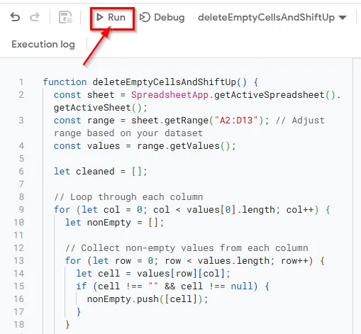 Using Google Apps Script