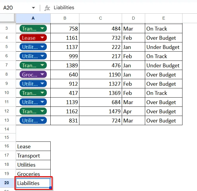 Editing the Drop-down List from a Range