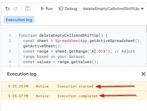 Using Google Apps Script
