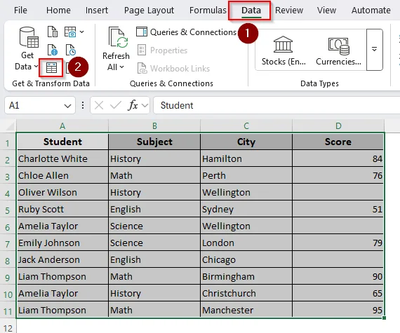 Replacing Blank Cells with Power Query