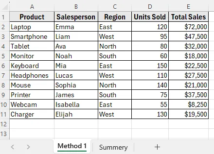 Create a Navigation Button Using Shapes in Excel