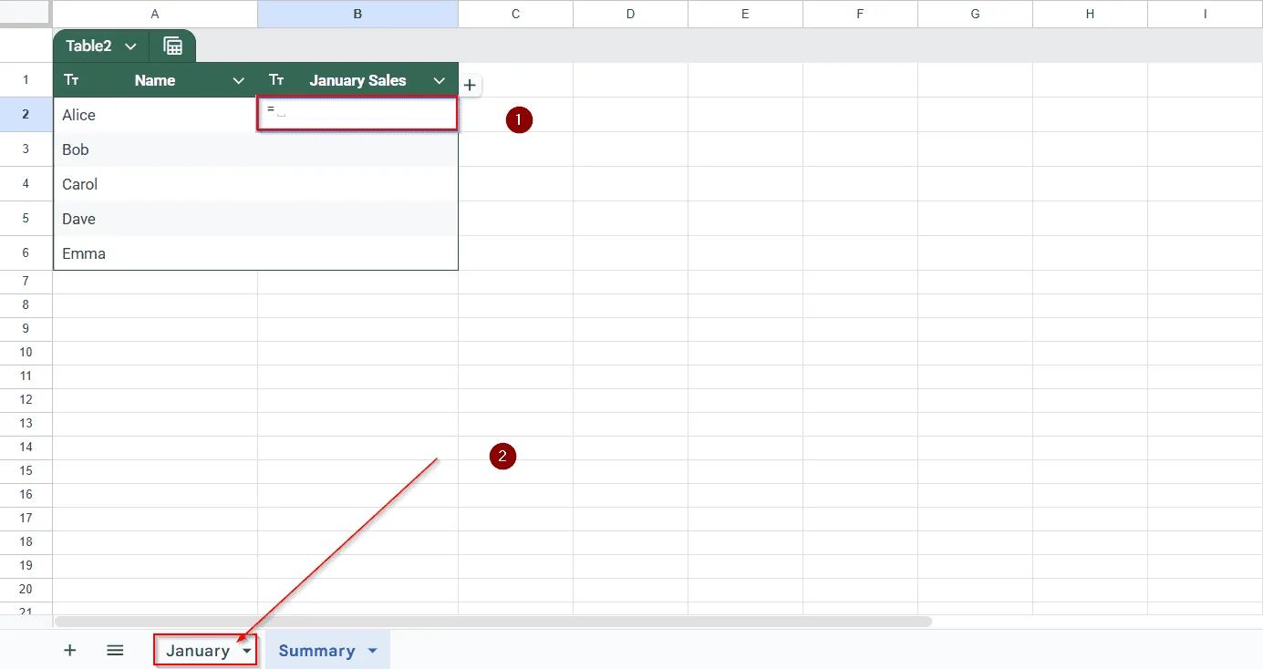 How to Reference a Single Cell from Another Sheet in Google Sheets