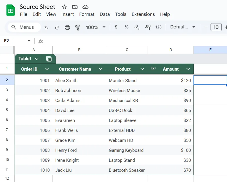 Double-Check the Sheet Name