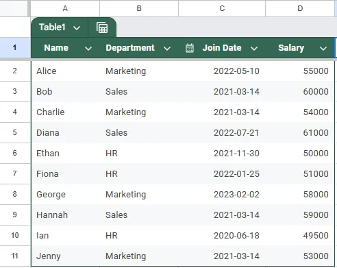 Sort Rows by Multiple Columns Using QUERY ORDER BY