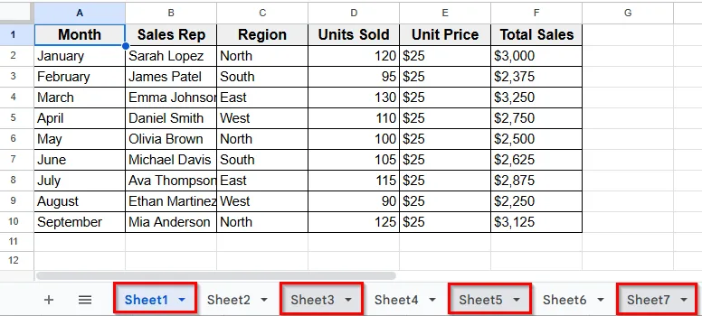 Delete Multiple Non-Adjacent Sheets In Google Sheets