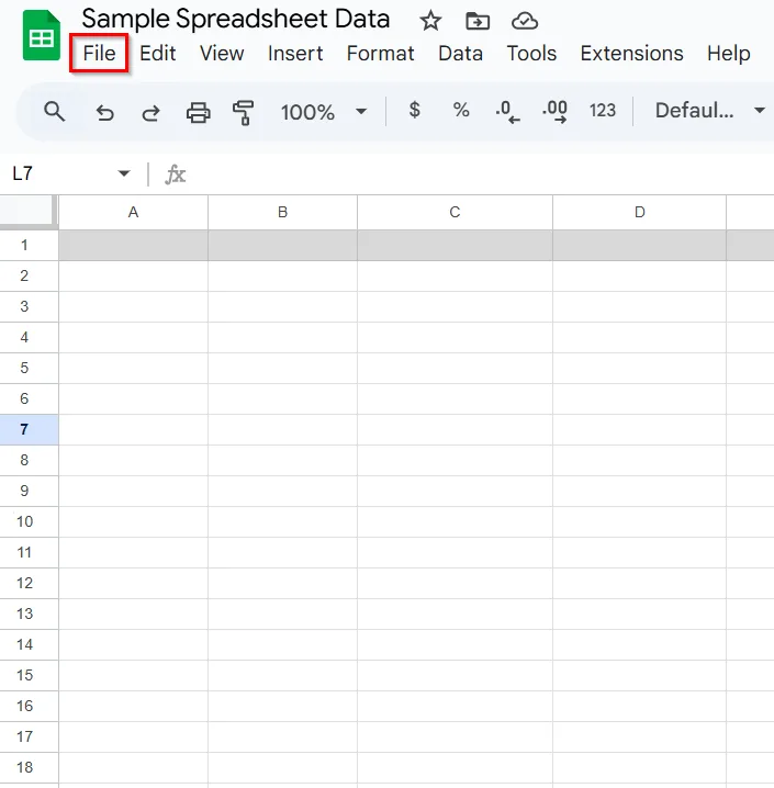 Import Excel into Google Sheets Using the Built-in Feature