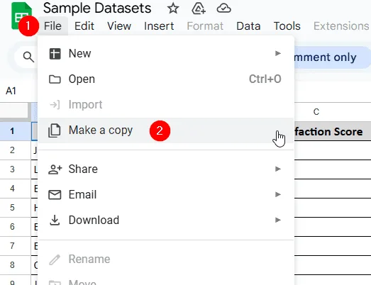 Save Google Sheets on Google Drive
