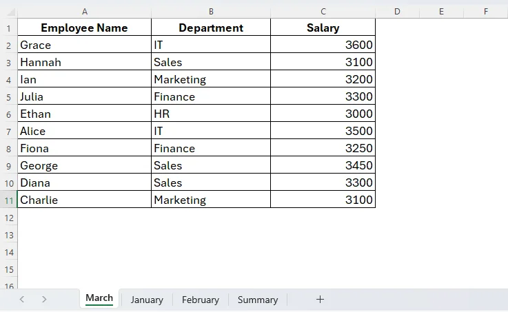Sorting Excel Tabs by Drag and Drop