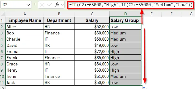 Sort by Values with a Custom Rule in Excel
