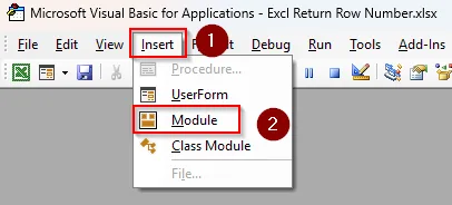 Return Row Number of Match with VBA Macro